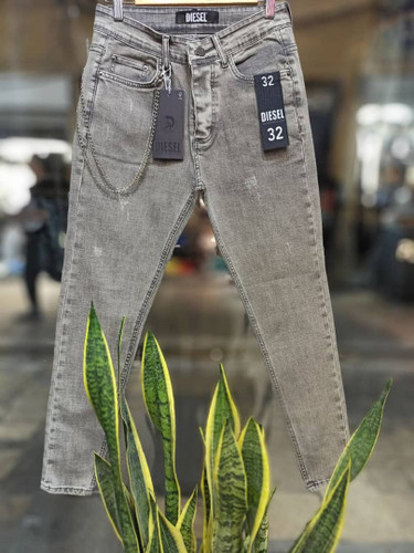 شلوار جین مردانه اورجینال دمپا فیت طوسی