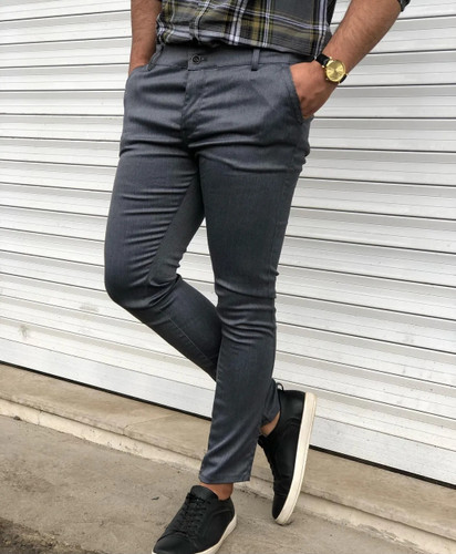 شلوار کتان مردانه دمپاکتی رنگ مشکی و خاکستری برای درجه یک پارچه ترک