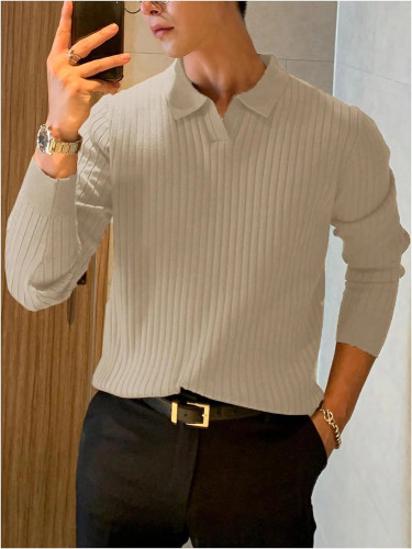 بلوز نیم یقه مراکشی مردانه اورجینال استایل اولد مانی old money -ارجینال