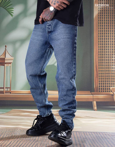 شلوار جین مام فیت-آبی کثیف شور ارجینال ترک-تولید شرکت Lcon