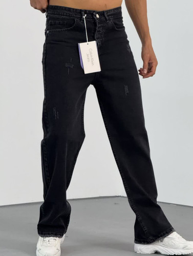 شلوار جین مام فیت ذغالی تیره با تنخوری و جنسی بینظیر | انتخاب خاصپسندها