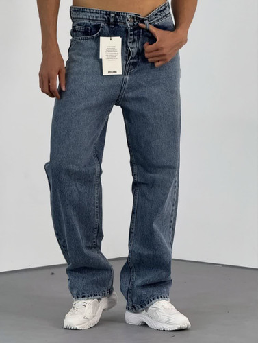 شلوار جین مام راسته آبی تیره با تنخوری و جنسی بینظیر