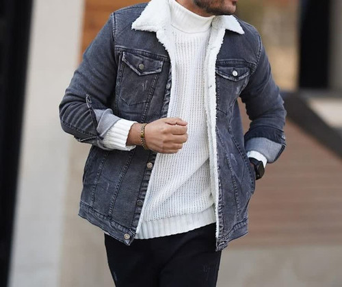 کت لی داخل خز ذغالی ارجینال ترک